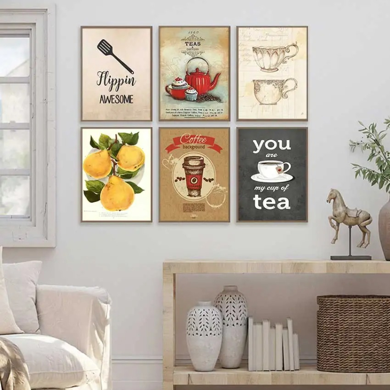 Coffee Tea Poster - Poster e Stampe Vintage con Caffè,