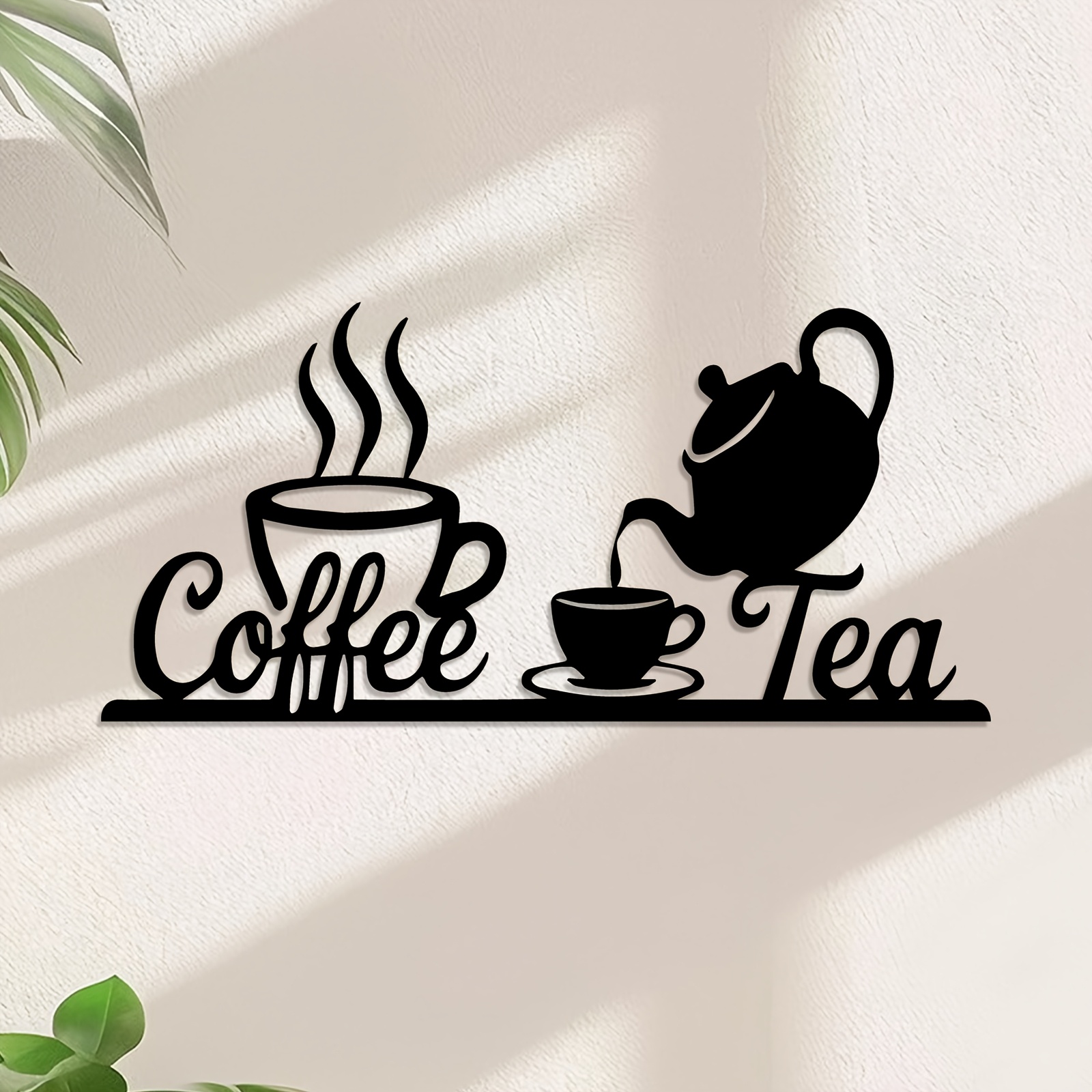 Coffee Tea Icon - 1 Pezzo Insegna Decorativa Rustica in
