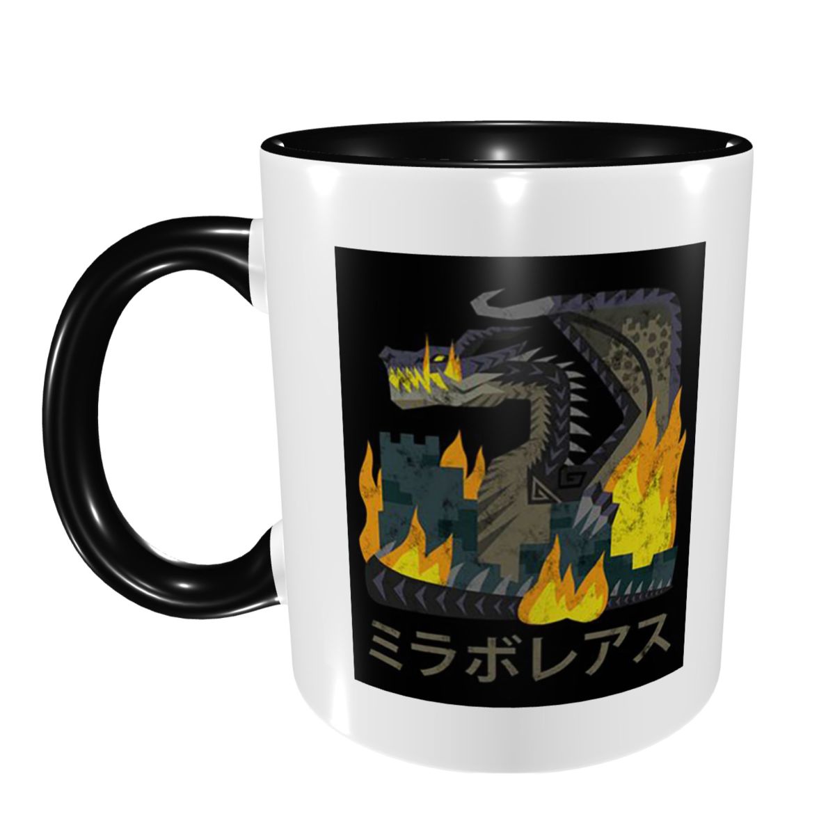 Coffee Tea Icon - Tazza in Ceramica con Icona Kanji