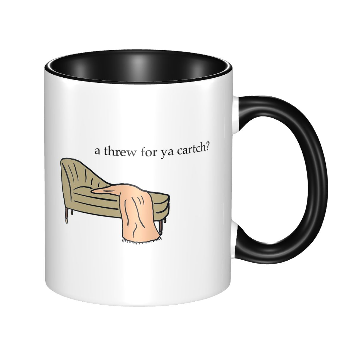 Coffee Ya Tea Ya - Tazza divertente in ceramica Threw For