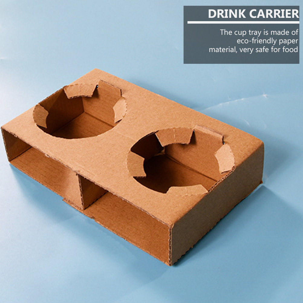 Coffee Tea Milk - 10 Pezzi Portabicchieri in Carta Biodegradabile