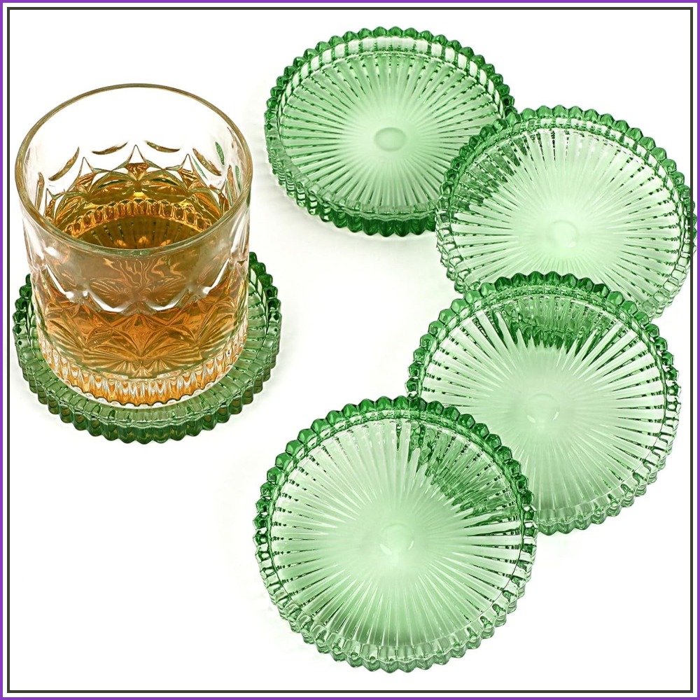 Coffee Tea Images - Set Moderno di 5 Sottobicchieri in