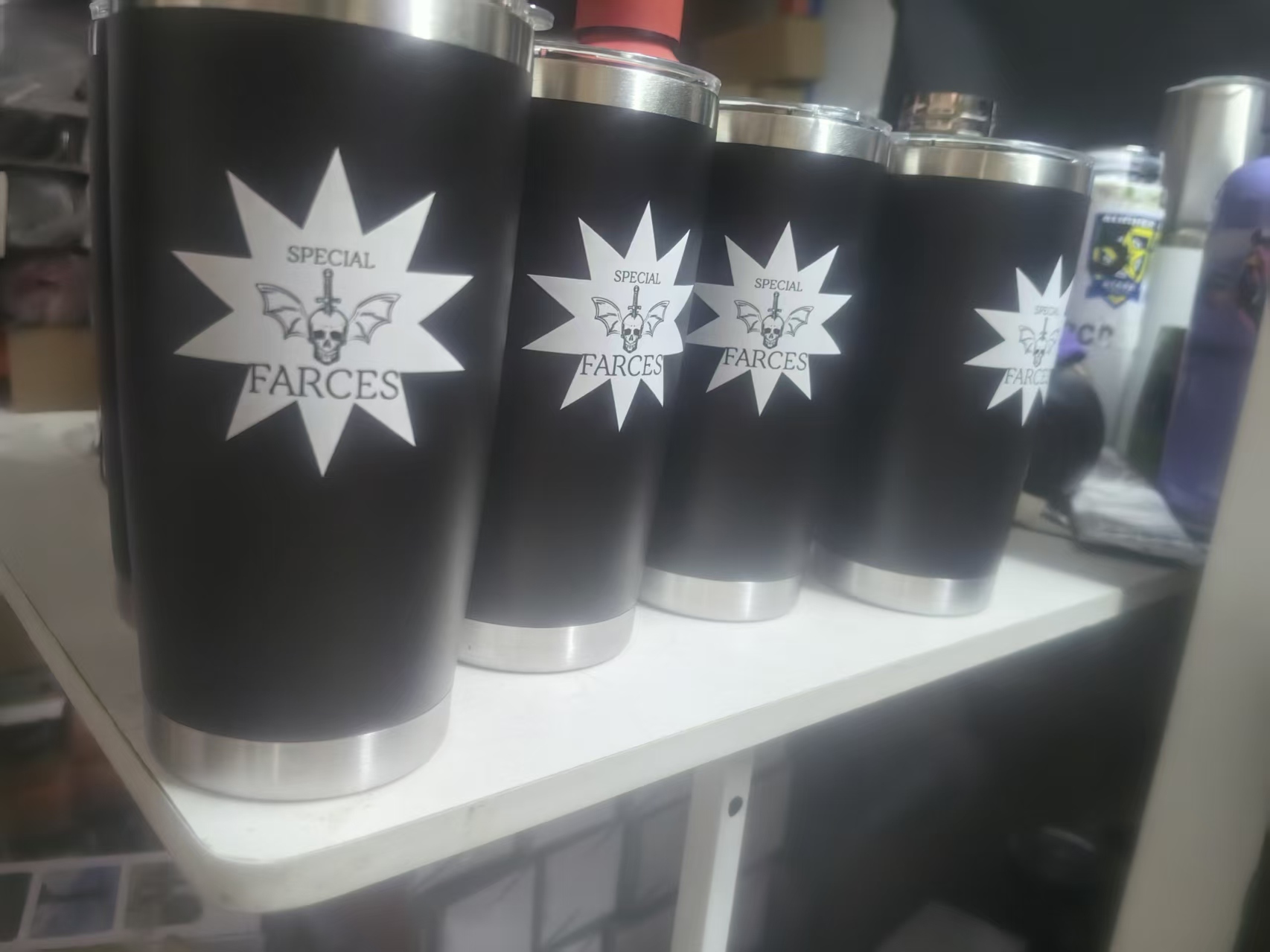 Coffee Tea Images - Borraccia Termica 20oz con Logo, Testo