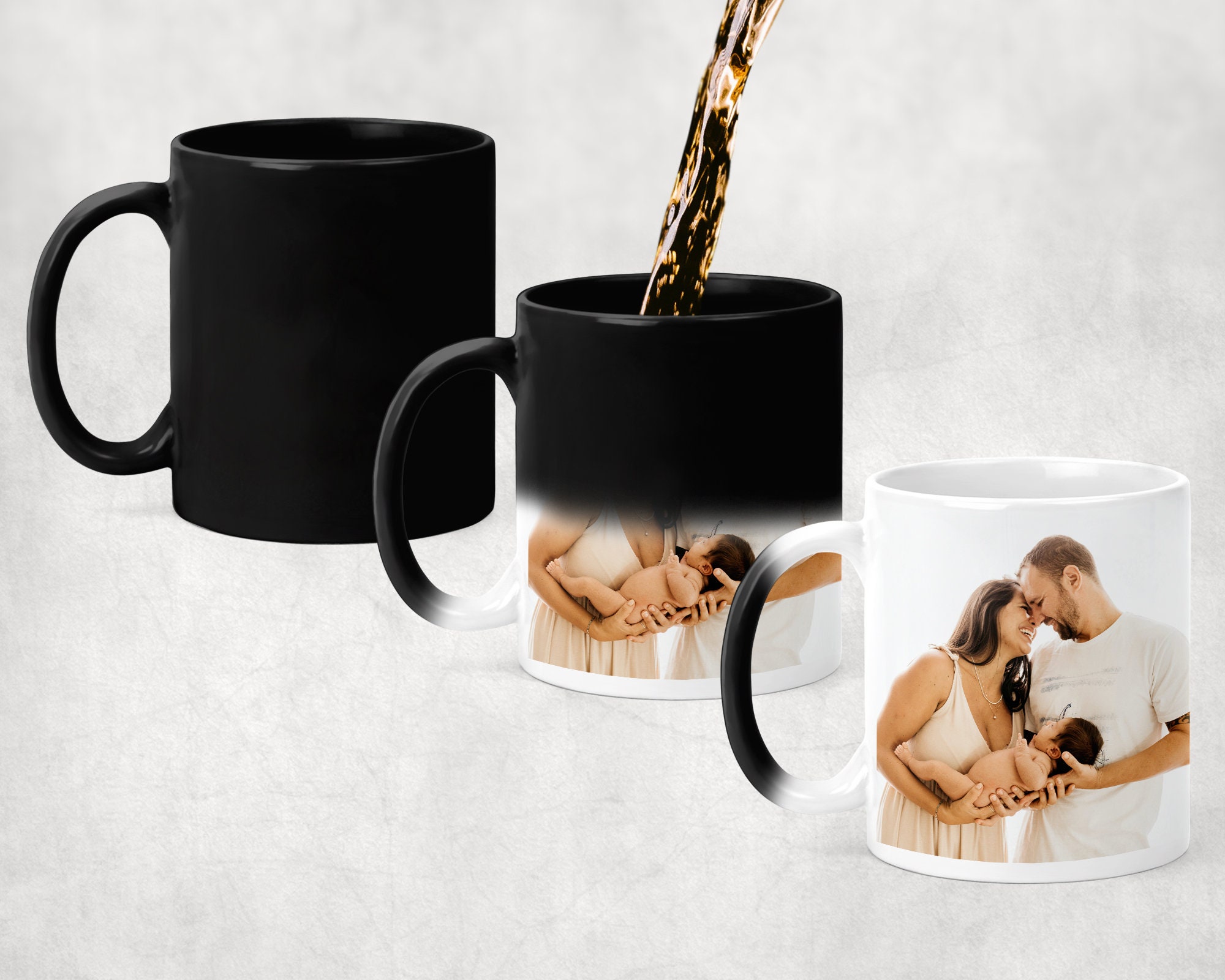 Coffee Tea Images - Tazza regalo personalizzata, qualsiasi testo dell'immagine