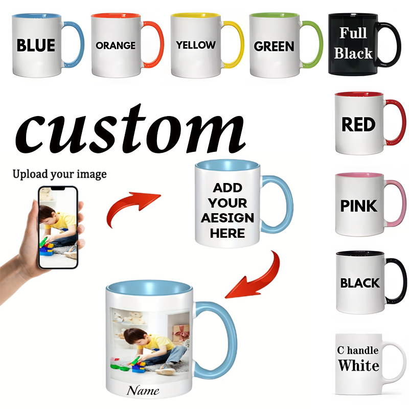 Coffee Tea Images - Tazza Personalizzata da 11oz, Tazza con