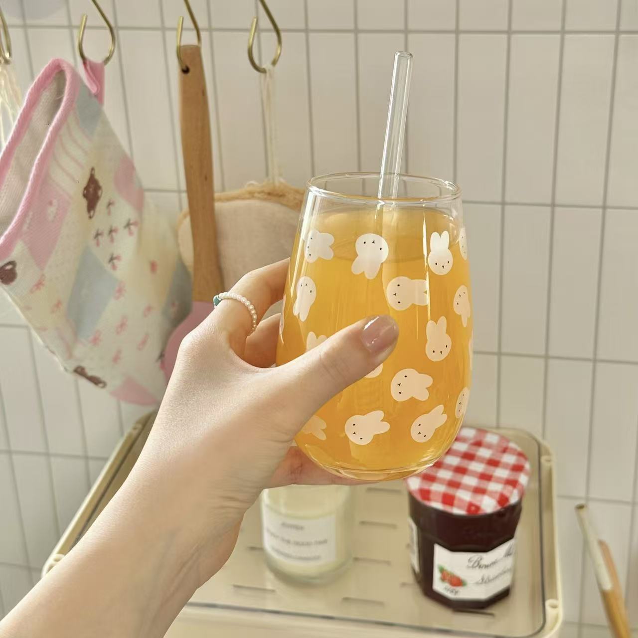 Carino Bicchiere in Vetro con  - Coffee Tea Milk recensione e prezzo
