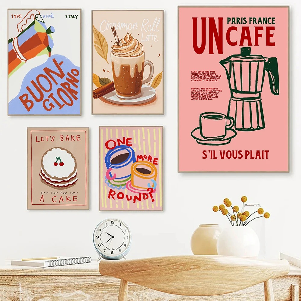 Poster Retrò con Caffetteria,  - Coffee Tea Poster recensione e prezzo