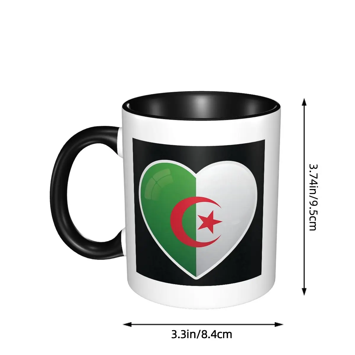 Tazza con Bandiera Algerina, S - Coffee Tea Icon recensione e prezzo